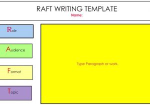 Raft Writing Template Kidspiration 3 Vermilion Parish Library