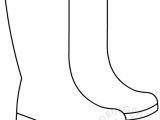 Rain Boots Template Autumn Rain Boots Coloring Page