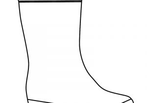 Rain Boots Template Sketch Womens Rain Boots Coloring Pages