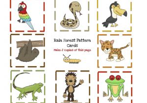 Rainforest Animal Templates Rain forest Animal Printable Preschool Printables