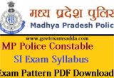Raj Police Admit Card Name Wise Mp Police Constable Syllabus 2020 Mppeb Police Exam Pattern