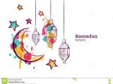 Ramadan Kareem Greeting Card with Background the Colors Of Happiness In Eids Post Ramadan Kareem Vector