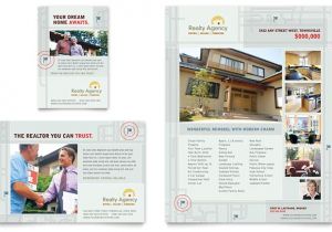Real Estate Agent Brochure Templates Real Estate Agent Realtor Flyer Ad Template Design