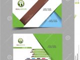 Real Estate Agent Business Card Template Real Estate Agent Business Card Stock Vector