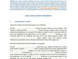 Real Estate Agent Contract Template Agent Contract Template 10 Free Word Pdf format