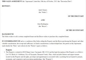 Real Estate Contract Template Real Estate Purchase Agreement United States form Lawdepot