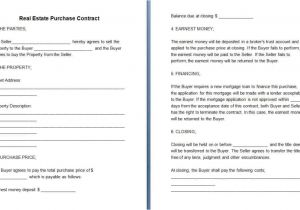 Real Estate Contract Template Rental Contracts Contract Templates