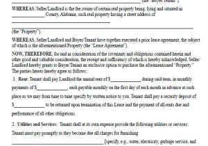 Real Estate Rent to Own Contract Template Rent to Own Contract Sample 8 Examples In Word Pdf
