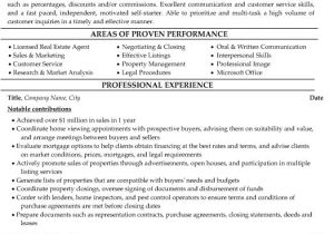 Real Estate Resumes Templates top Real Estate Resume Templates Samples