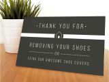 Real Estate Thank You Card Our Most Popular Please Remove Your Shoes Sign Www