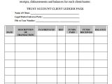 Real Estate Trust Account Ledger Template 8 Account Ledger Templates Sample Templates