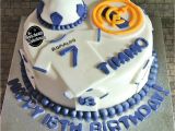 Real Madrid Happy Birthday Card Real Madrid Football Cake From the Manchester Cakehouse