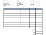Receipt for Labor Template Free Service Labor Invoice Template Word Pdf Eforms