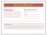 Receipt for Money Received Template Money Receipt Template Free Business Templates