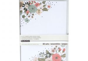 Recollections Card Template Recollections Card Template Painted Floral Flat Cards