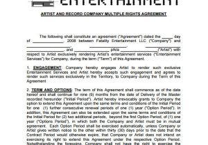 Record Deal Contract Template 20 Music Contract Templates Word Pdf Google Docs