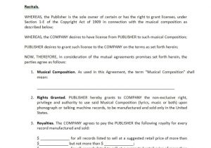 Record Label Contracts Templates Recording Contract Template
