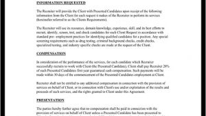 Recruiter Contract Template Recruiter Agreement Recruitment Contract Agreement