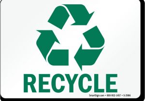 Recycle Sign Template Free Recycling Signs Customize Download Print