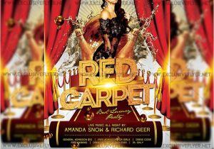 Red Carpet Flyer Template Free Red Carpet Premium A5 Flyer Template Exclsiveflyer