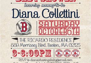 Red sox Happy Birthday Card Shut Up Red sox Baby Shower Invitation Boston by