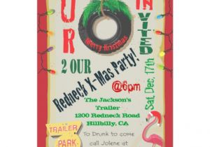 Redneck Party Invitation Templates Redneck Christmas Party Invitations Zazzle
