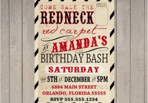 Redneck Party Invitation Templates Redneck Red Carpet Birthday Invitation Duck by
