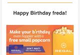 Regal Club Card Birthday Reward Freda Doxey A Wiseone4 Twitter