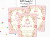 Regal Crown Card Birthday Reward 25 Vintage Princess Party Invitation Faux Glitter Royal Queen Little Girl Birthday Invite Kids Crown Mirror Pink and Gold themed Bday Supply Idea