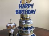 Regal Crown Card Birthday Reward Handmade Beer Can Cake for the Man that Loves His Corona S