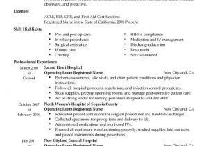 Registered Nurse Resume Samples Operating Room Registered Nurse Resume Examples Created