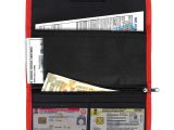 Registration for the issuance Of Professional Identification Card Storite Two Wheeler Document Holder Car Document Storage Wallet for Registration Insurance Card Red Black 25 5 X 12 Cm