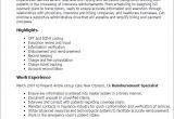 Reimbursement Specialist Resume Sample 1 Reimbursement Specialist Resume Templates Try them now