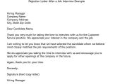 Rejection Email Template after Interview Post Interview Rejection Letter E Mail 14 Samples