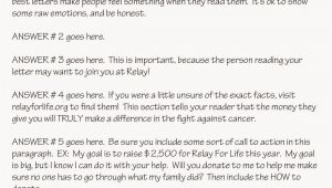 Relay for Life Donation Email Templates Cassi Selby Relay for Life Letter Writing Worksheets to