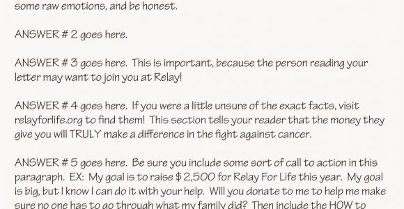 Relay for Life Donation Email Templates Cassi Selby Relay for Life Letter Writing Worksheets to