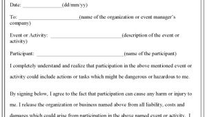 Release Of Liability Contract Template Free Printable Liability Waiver Sample form Generic