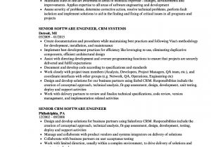 Release Train Engineer Resume Crm Engineer Resume Samples Velvet Jobs