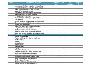 Relocation Proposal Template 8 Sample Moving Checklist Templates Sample Templates