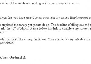 Reminder Email Template for Survey Meeting Reminder Email Sample Scrumps