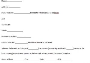 Rent A Room Contract Template Free Room Rental Agreement Template Real Estate forms