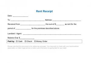 Rent Reciept Template Fake Rent Receipt Won T Help You Lower Tax Burden Anymore