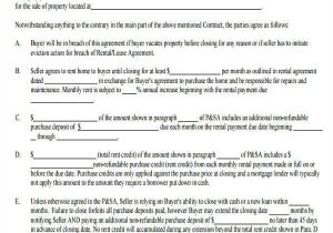 Rent to Own Home Contract Template 7 Rent to Own Home Contract Sample Templates Word