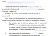 Rental Contract Extension Template 32 Lease Agreement forms In Pdf