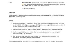 Rental Contract Extension Template Extension Of A Lease Template Word Pdf by Business