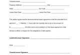 Rental Contract Extension Template Free Simple Lease Agreement form Picture 22 Printable