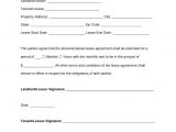 Rental Contract Extension Template Free Simple Lease Agreement form Picture 22 Printable