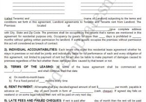 Rental Contracts Templates Free Rental Lease Agreement Templates Free Real Estate forms