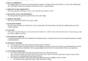 Rental Contracts Templates Free Residential Lease Agreement Template Real Estate forms