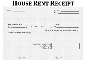Rental Property Receipt Template Rent Receipt format for House and Property Free Business